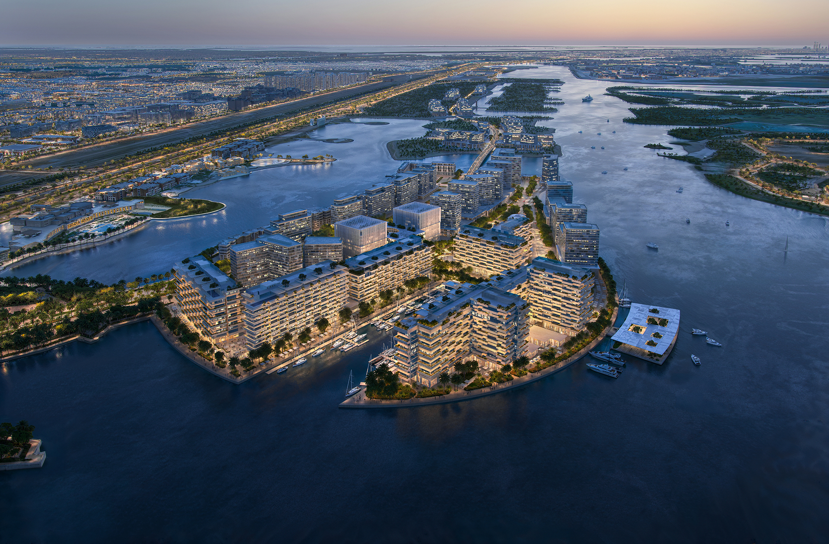 Juman 3 Al Raha Beach masterplan aerial view