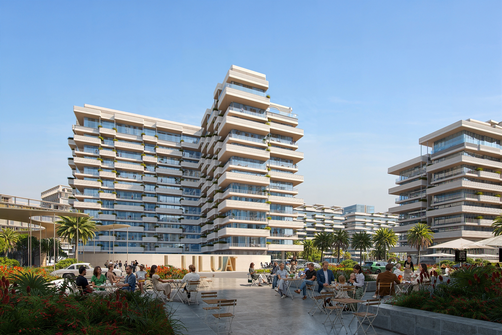 Marina promenade at Luluat Marina Luluat Al Raha Abu Dhabi