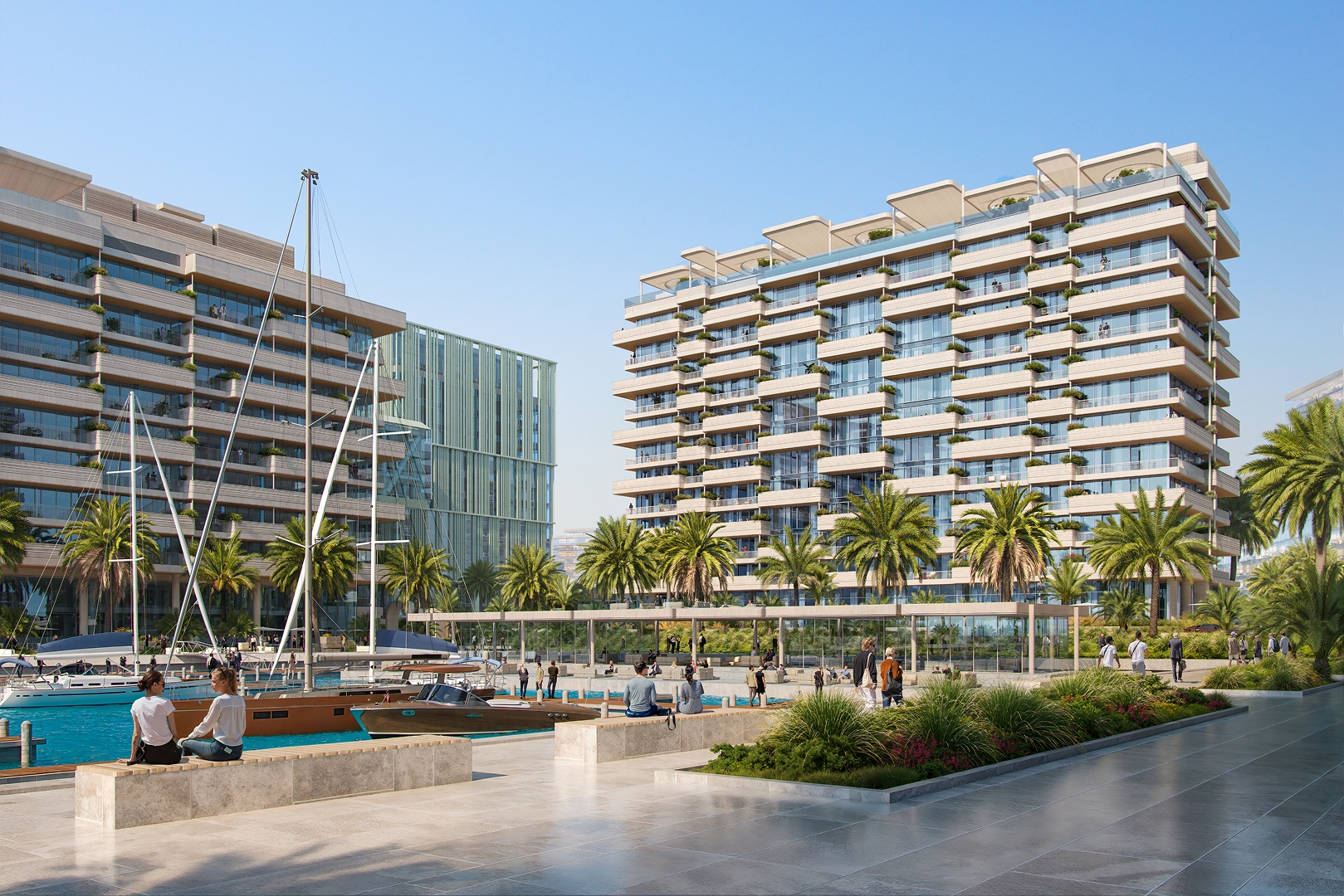 Dining and retail at Luluat Marina Marina District Abu Dhabi